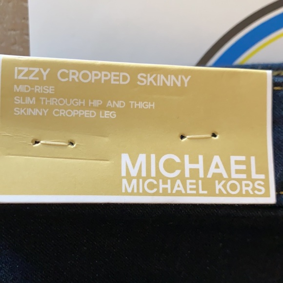 Michael Kors Izzy Cropped Skinny Mid Rise Jeans - Picture 4 of 4